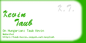 kevin taub business card